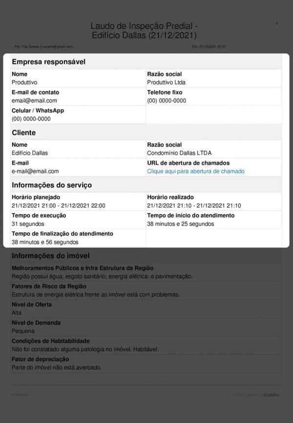 Laudo de Inspeção Predial Cabeçalho