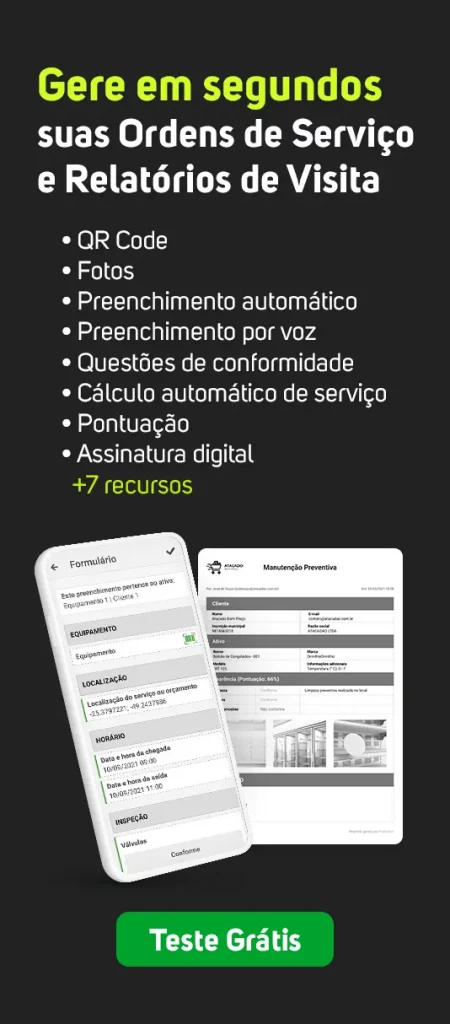 OS Digital | Ordem de serviço digital | Relatórios de Visita | Gestão de equipes de manutenção | Produttivo - teste grátis