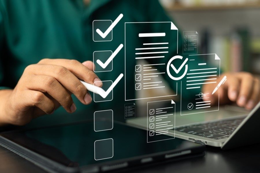 Imagem ilustrativa representando folha de verificação
