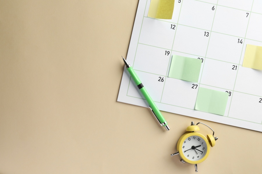 Imagem ilustrativa de cronograma de visitas