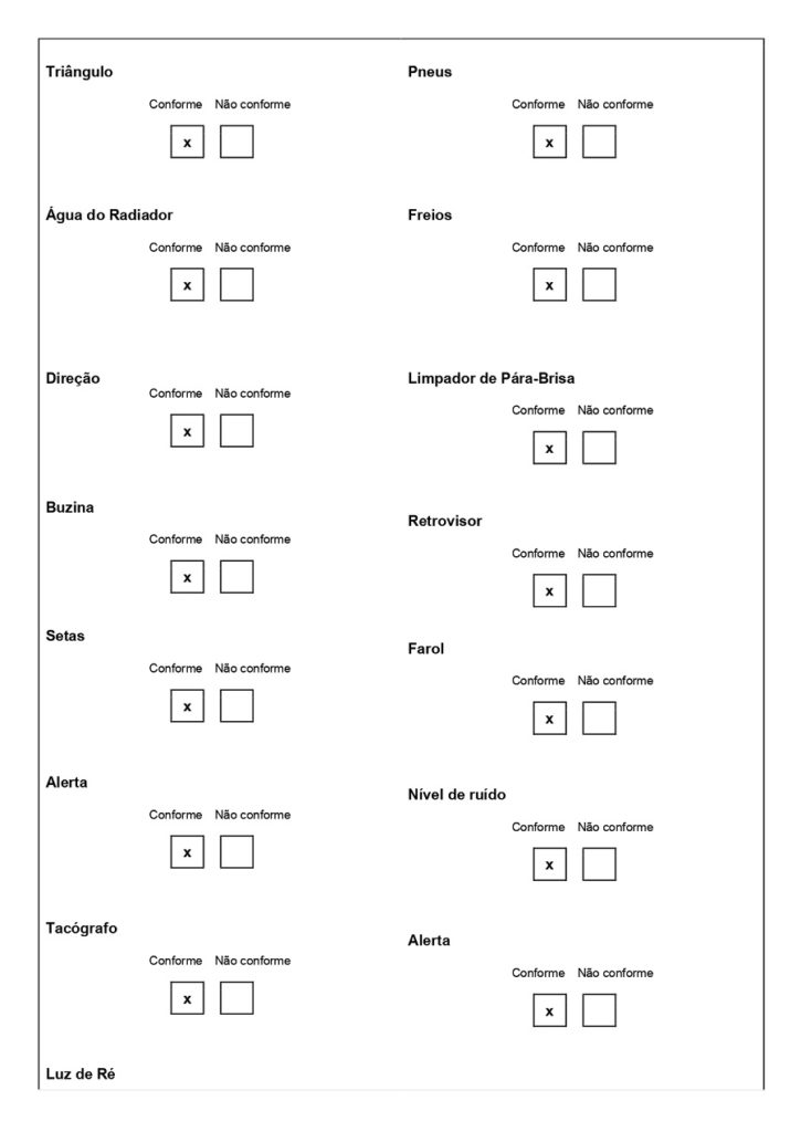 planilha de Manutenção de caminhões