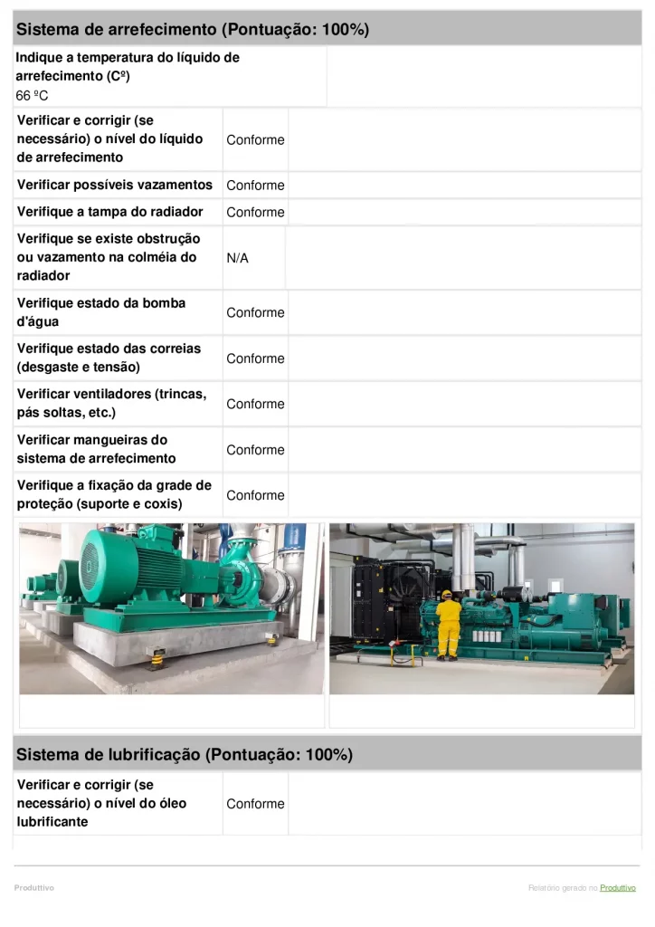 Check list manutenção preventiva gerador digital para usar em aplicativo página 02