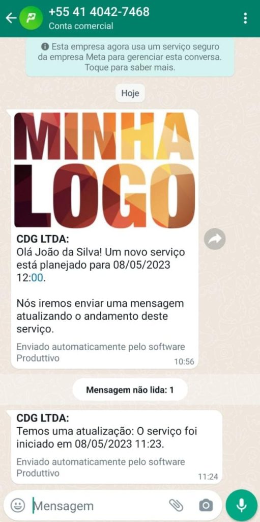 Como funciona a notificação via WhatsApp para clientes