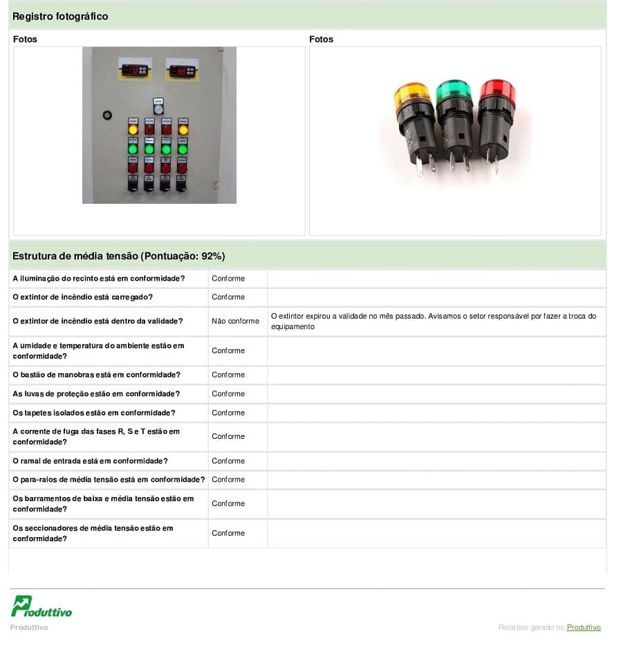 exemplo de ordem de serviço digital com registro fotográfico e checklist