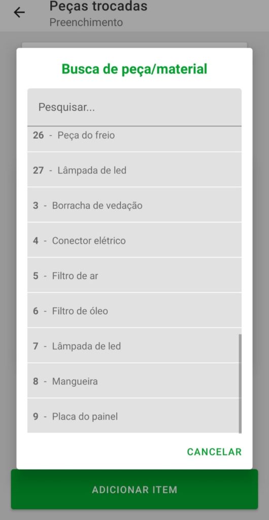 Como funciona o preenchimento de peças e materiais no Produttivo, parte 01