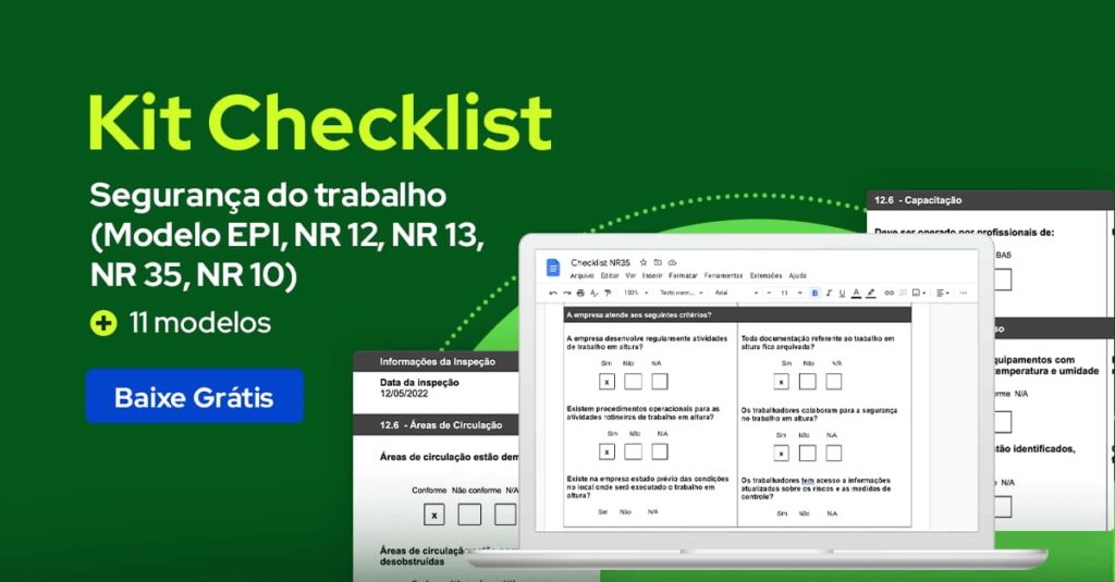 Check list segurança do Trabalho para baixar gratuitamente
