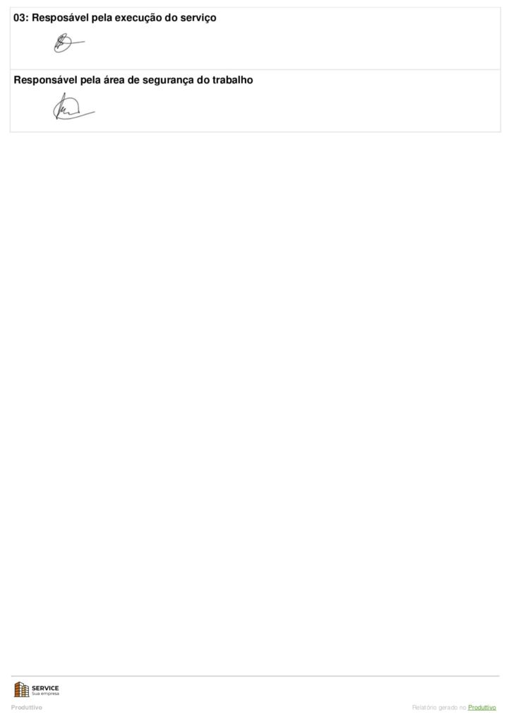 Modelo de permissão de trabalho em altura PDF para usar no sistema do Produttivo, página 04