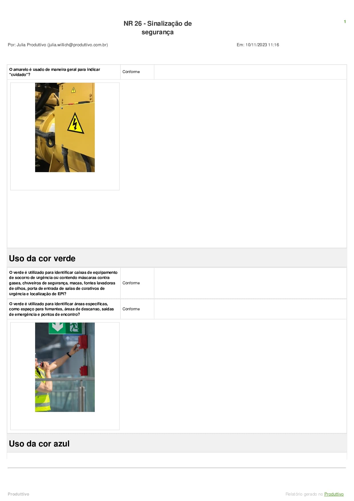 Modelo de checklist NR 26 pronto para usar, página 03