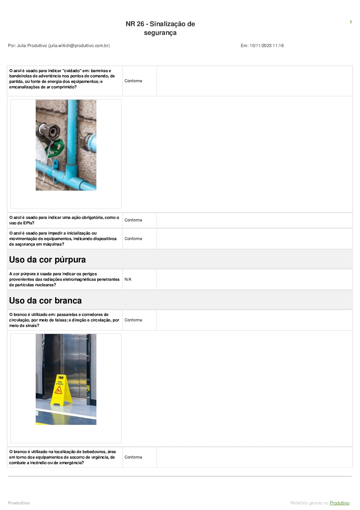 Modelo de checklist NR 26 pronto para usar, página 04