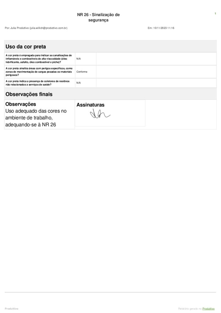 Modelo de checklist NR 26 pronto para usar, página 05
