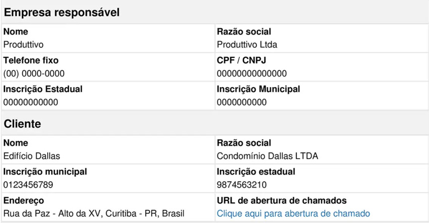 Exemplo de cabeçalho de checklist AVAC 