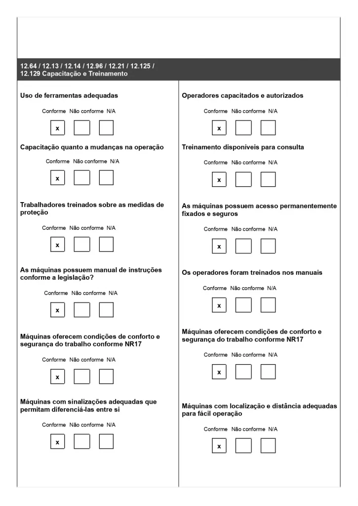 Modelo de Checklist NR 12 para baixar gratuitamente em Word 04