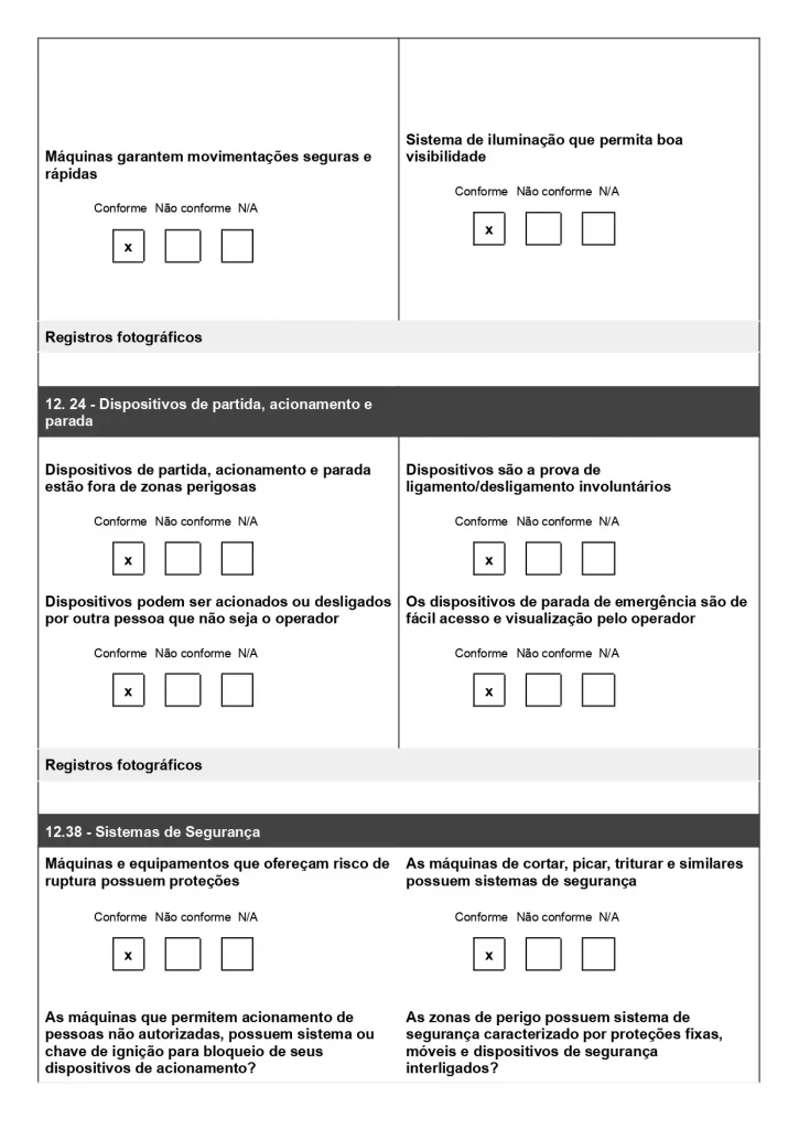 Modelo de Checklist NR 12 para baixar gratuitamente em Word 05