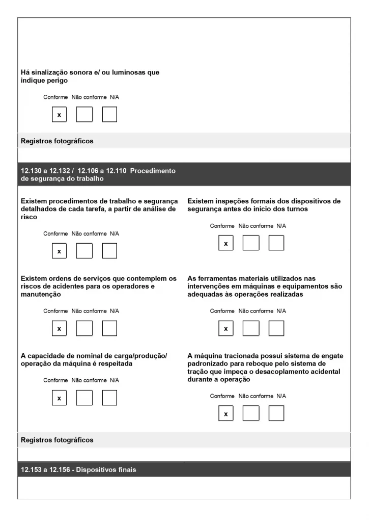 Modelo de Checklist NR 12 para baixar gratuitamente em Word 08
