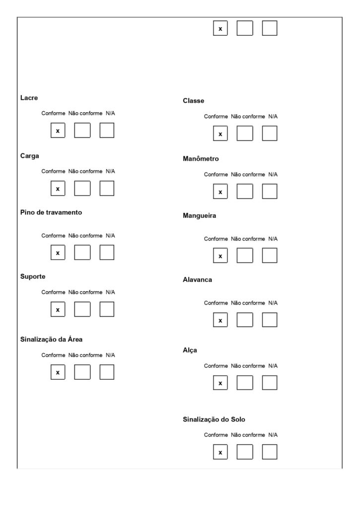 Modelo de checklist de sistemas contra incêndio para baixar gratuitamente em Word 02