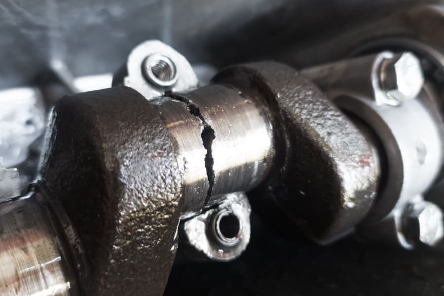 Exemplo de peça com fadiga mecânica