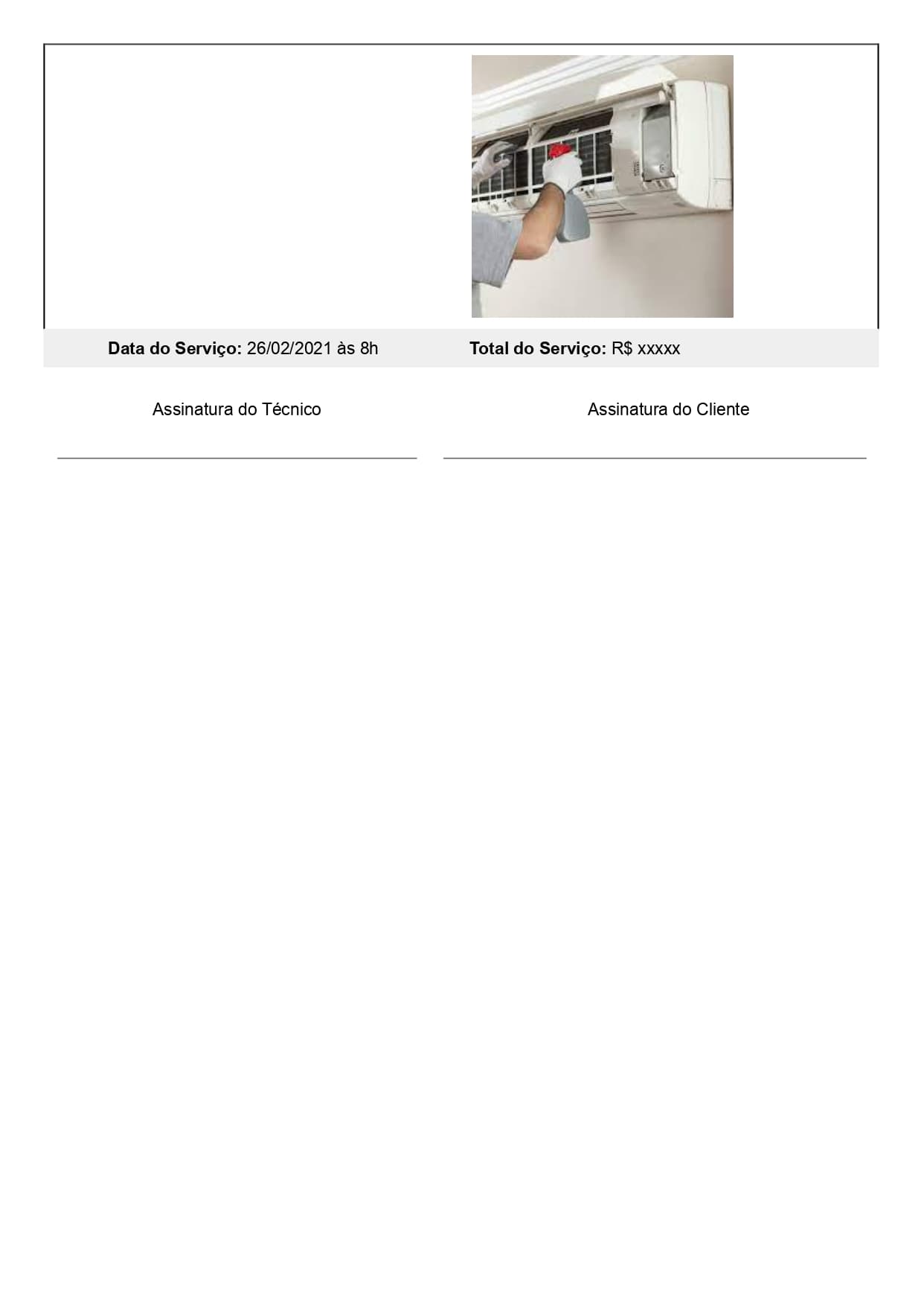 Ordem de serviço de manutenção corretiva Word modelo pronto para baixar de graça, página 02