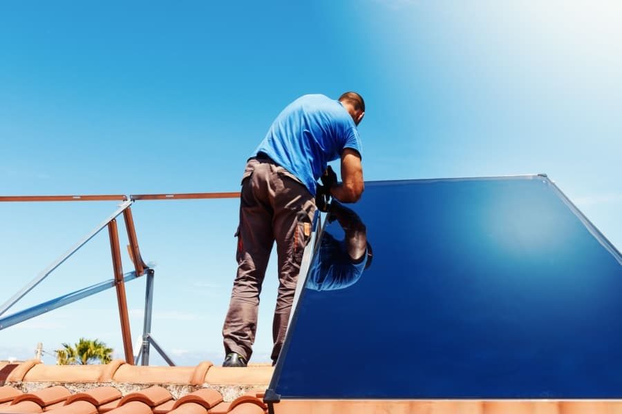 Imagem ilustrativa representando aquecimento solar