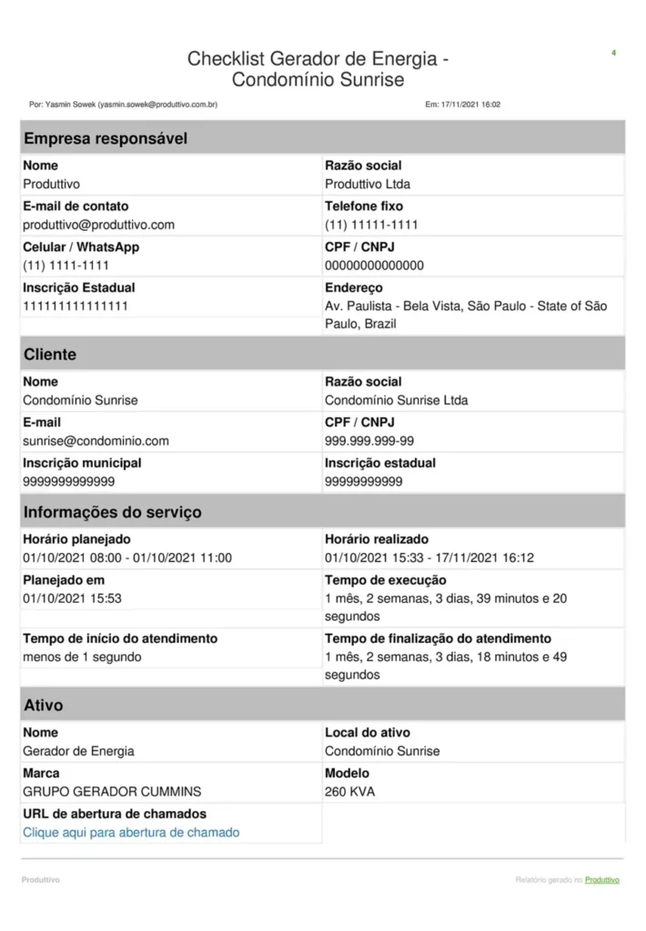 checklist de manutenção de geradores de energia 1