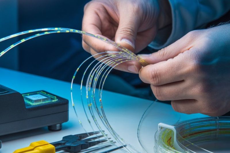 imagem ilustrativa de manutencao em rede de fibra óptica