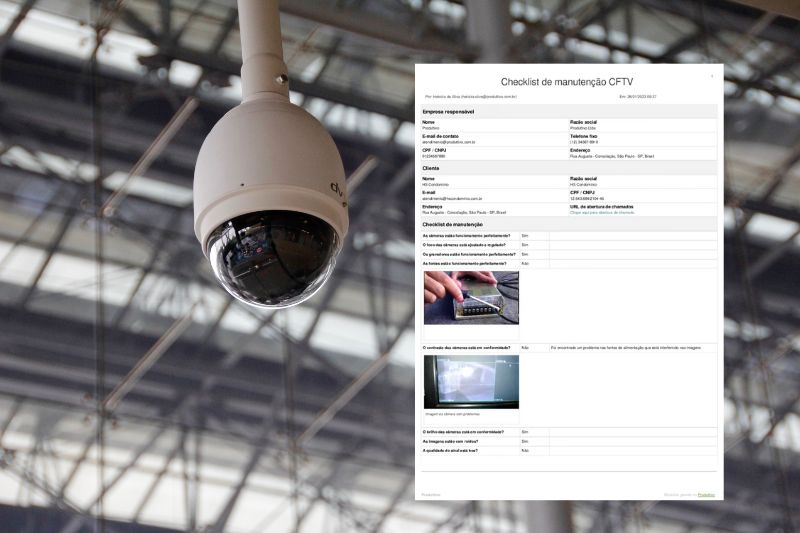 imagem checklist CFTV Produttivo