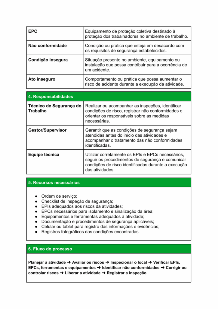 Modelo de POP Segurança do trabalho 2