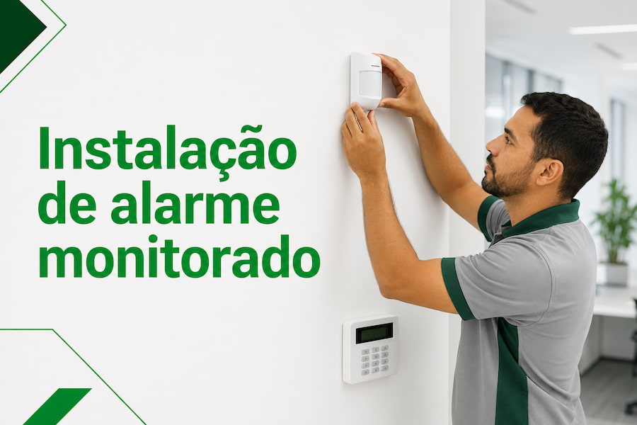 Instalação de alarme monitorado