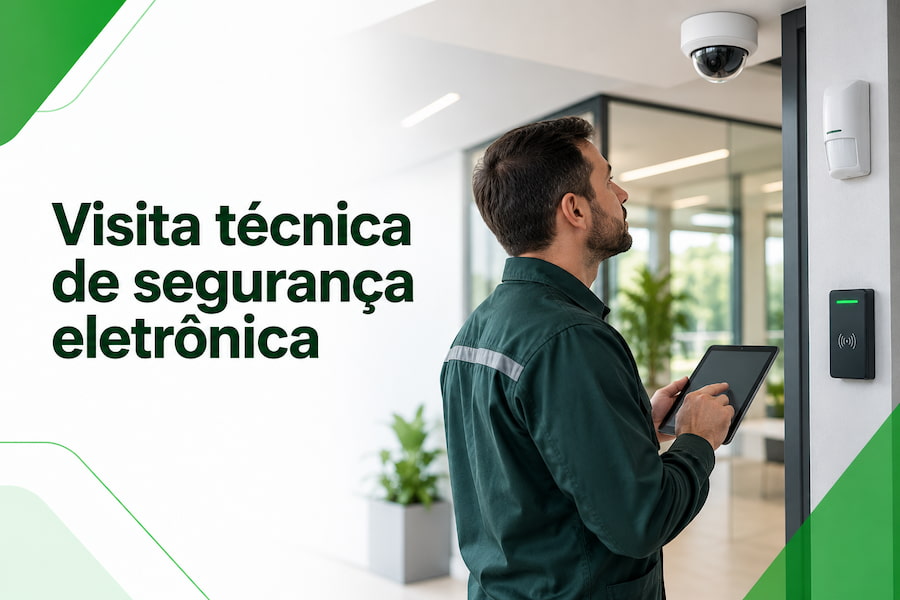 Visita técnica de segurança eletrônica